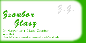 zsombor glasz business card